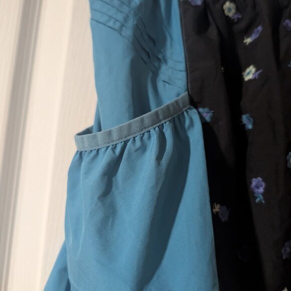 NEW! FP Movement | Get Your Flirt On Embroidered Shorts In Blue/Black - Picture 6 of 11